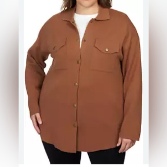 Ruby Rd. Jackets & Blazers - Ruby Road Road Brown Corduroy Shaket Size 1X NWT